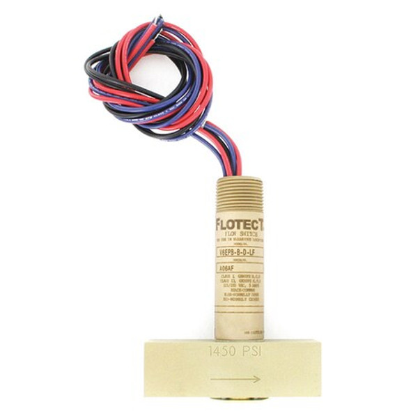 Dwyer Instruments Liquid Flow Switch,DPDT,125/250VAC V6EPB-B-D-LF