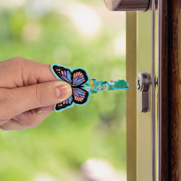 Lucky Line Butterfly Key Shapes Decorative House Key - KW1 B147K Pack of 5 217715