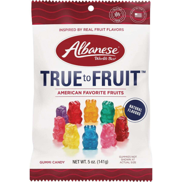 Albanese True to Fruit American Favorite Fruits Gummy Bear ACG53572 Pack of 12
