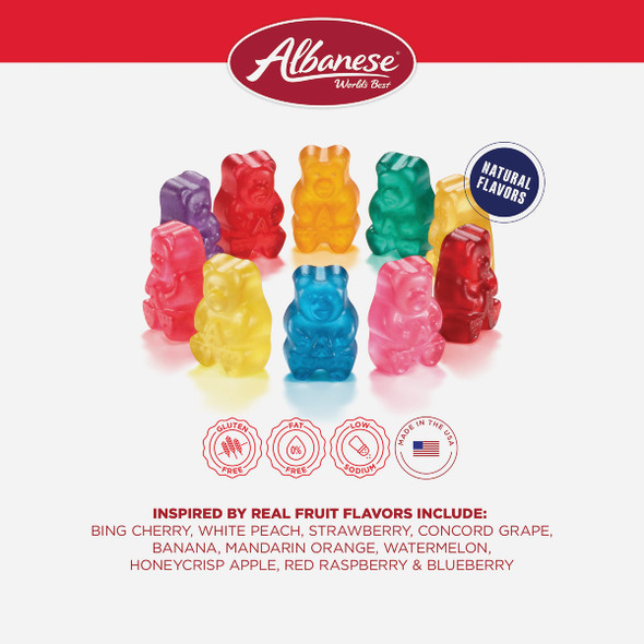 Albanese True to Fruit American Favorite Fruits Gummy Bear