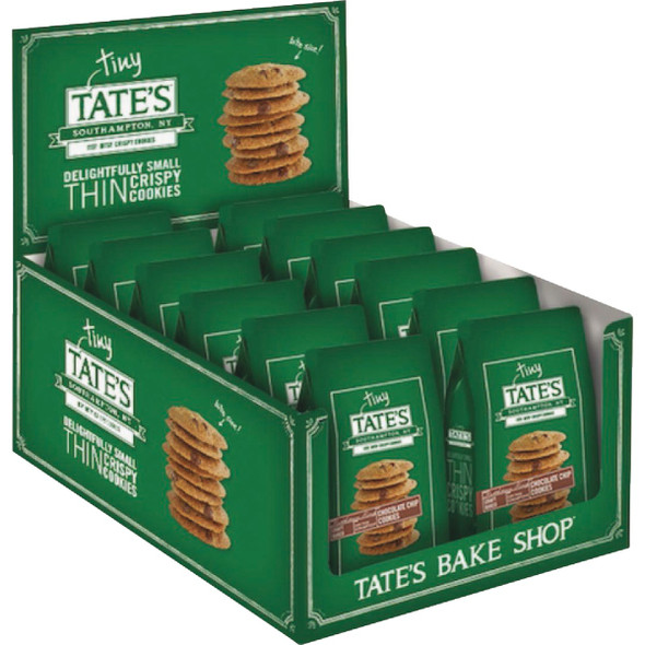 Tate's Bake Shop Tiny Tate's Chocolate Chip Cookies 1001583 Pack of 12