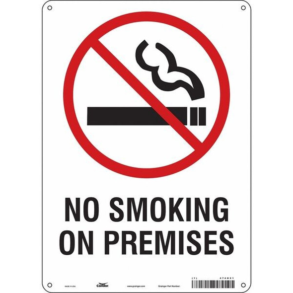 Condor Safety Sign, 14 in H, 10" W,  Vertical Rectangle, English, 474H01 474H01