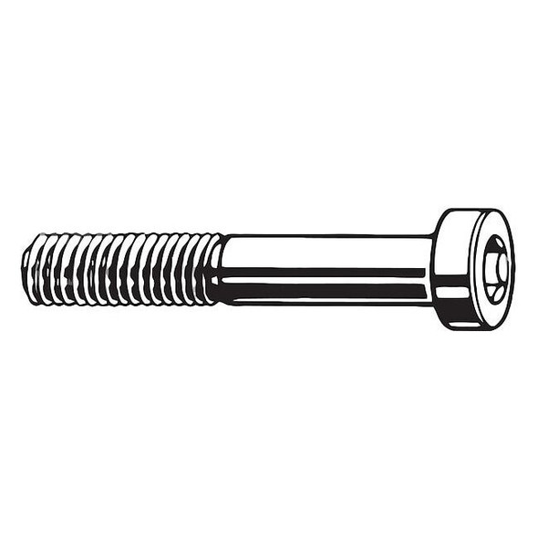 M10-1.50 Socket Head Cap Screw, Socket, Plain Steel, 30 mm Length, 100 PK