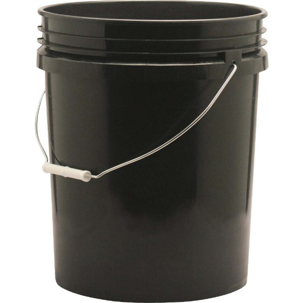 Leaktite 5 Gal. Black Plastic Bucket 1123025