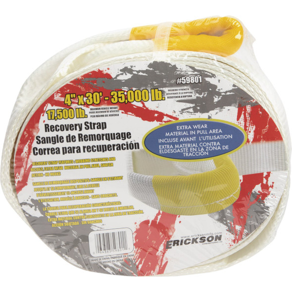 Erickson 4 In. x 30 Ft. 35,000 Lb. Recovery Strap Bulk
