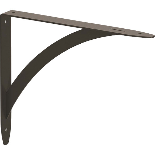 Knape & Vogt Elegante 10 In. Black Decorative Bracket RP-0053-10BK