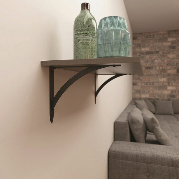 Knape & Vogt Elegante 10 In. Black Decorative Bracket RP-0053-10BK 236895