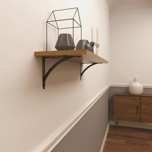 Knape & Vogt Elegante 7 In. Black Decorative Bracket RP-0053-7BK 237290