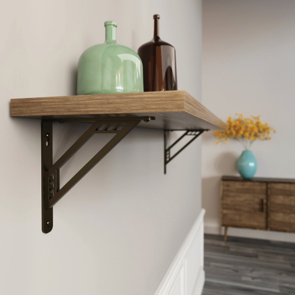 Knape & Vogt Richland 8 In. Bronze Decorative Bracket