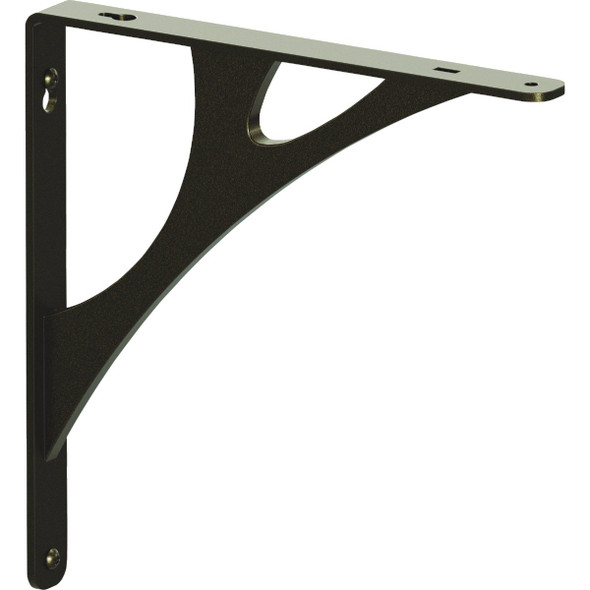 Knape & Vogt Manhattan 12 In. Bronze Decorative Bracket RP-201MN-12BRZ
