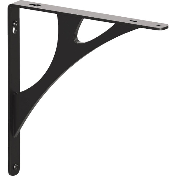 Knape & Vogt Manhattan 8 In. Black Decorative Bracket RP-201MN-8BK