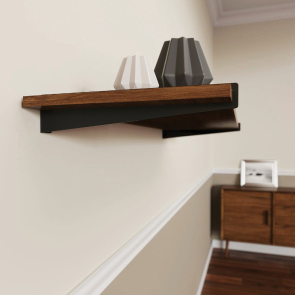 Knape & Vogt Pittsburgh 12 In. Black Decorative Bracket