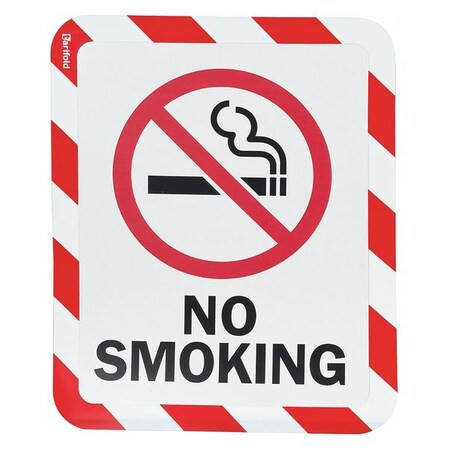 Tarifold Sign Holder,Adhesive,No Smoking,PK2 P194993NP