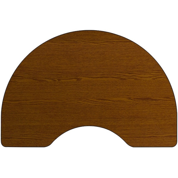 Flash Furniture Activity Table,Kidney Shape,Oak,48"x96" XU-A4896-KIDNY-OAK-H-P-GG Flash Furniture Activity Table,Kidney Shape,Oak,48"x96" XU-A4896-KIDNY-OAK-H-P-GG