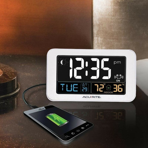 Acurite Intelli-Time Alarm Clock,w/Indoor Temp 13040CA Acurite Intelli-Time Alarm Clock,w/Indoor Temp 13040CA