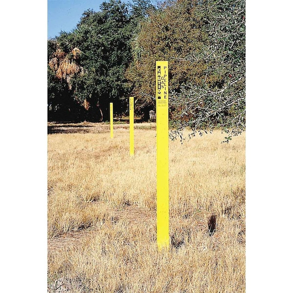 Manufacturer Varies Blank Warning Stake, Reinforced Polymer, Non-Reflective, 66 Height, Green 96953