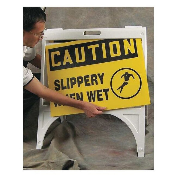 Accuform Quik Sign Fold-Ups Stand,30-1/2x26 in,Plastic PFK321