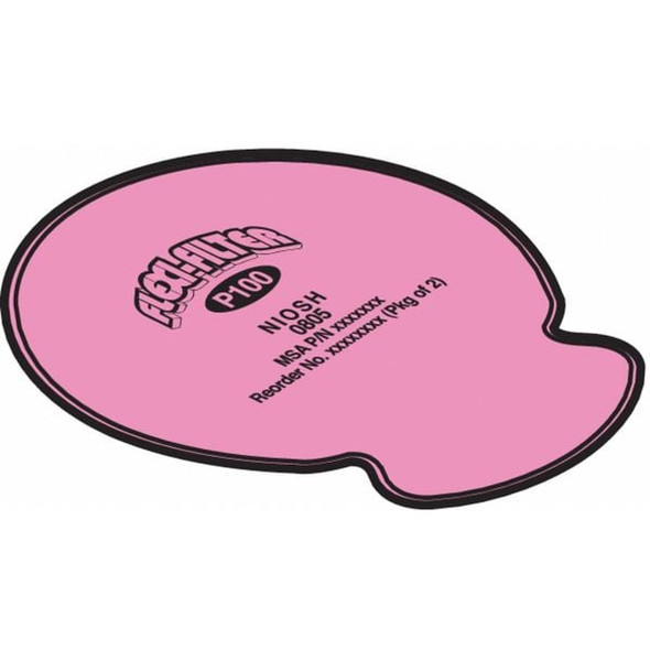 Msa Safety Filter, Flexi-Filters, Magenta, Bayonet, MSA Advantage(TM) 818344