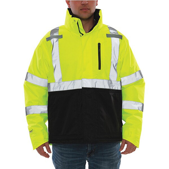 Tingley Jacket, Polyester, Class 3 R, Green; Yellow, 4XL J26142