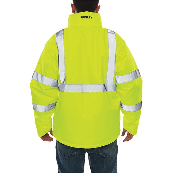 Tingley Jacket, Polyester, Class 3 R, Green; Yellow, 4XL J26142