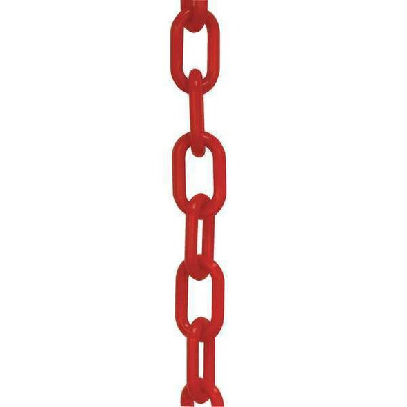 Manufacturer Varies Plastic Chain, Red, 100 ft Length, Gloss 51005-100