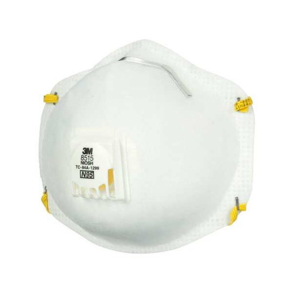 Disposable Respirator, N95, Molded, Dual, Non-Adjustable, Metal Nose Clip, M