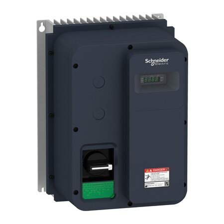 Schneider Electric Variable FrequencyDrive,500V,Black/Green ATV320U22N4WS