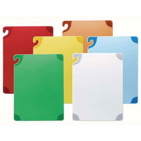 San Jamar Cutting Board Set,15x20,6 Boards CBG1520KC