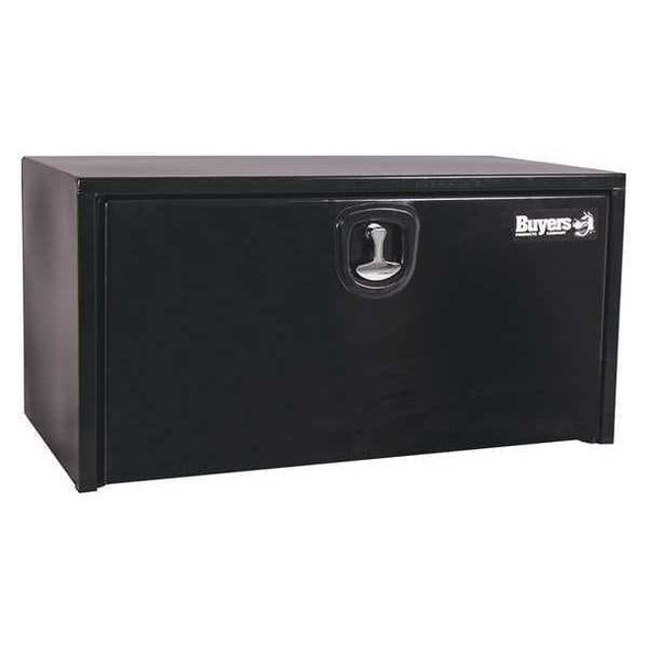 18x18x24 Inch Black Steel Underbody Truck Box With 3-Point Latch