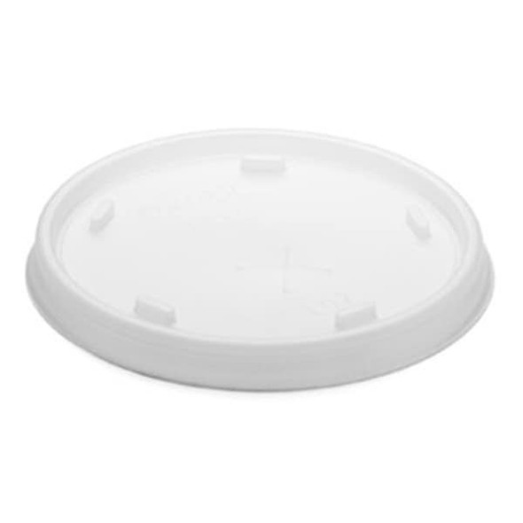 Dart Lid for 8 oz. Hot/Cold Cup, Flat, Identification Buttons, Straw Slot, Clear, Pk1000 8SL