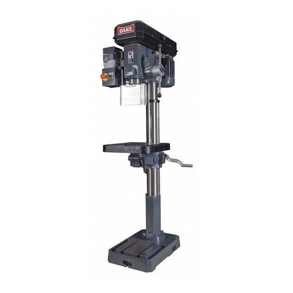 Floor Drill Press, Belt Drive, 1 1/2 hp, 115V AC V, 18 in Swing, Variable Speed