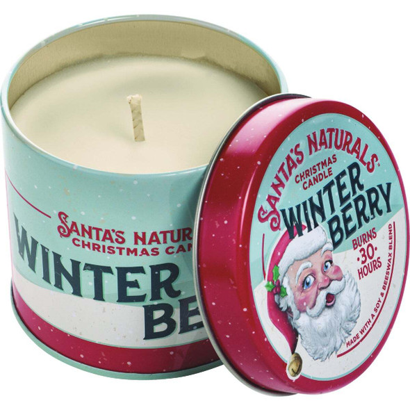 Santa's Naturals 9 Oz. Winter Berry Candle SN001-WB-C6-TTD