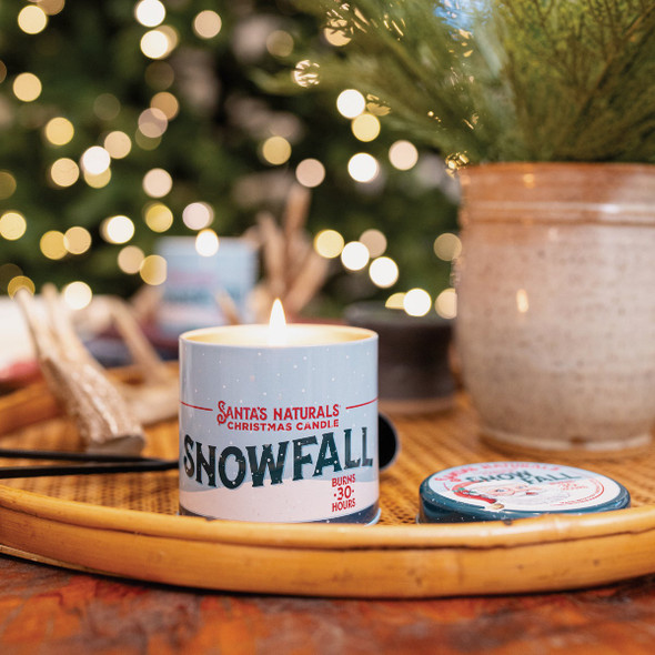 Santa's Naturals 9 Oz. Snowfall Candle SN001-SF-C6-TTD 958676