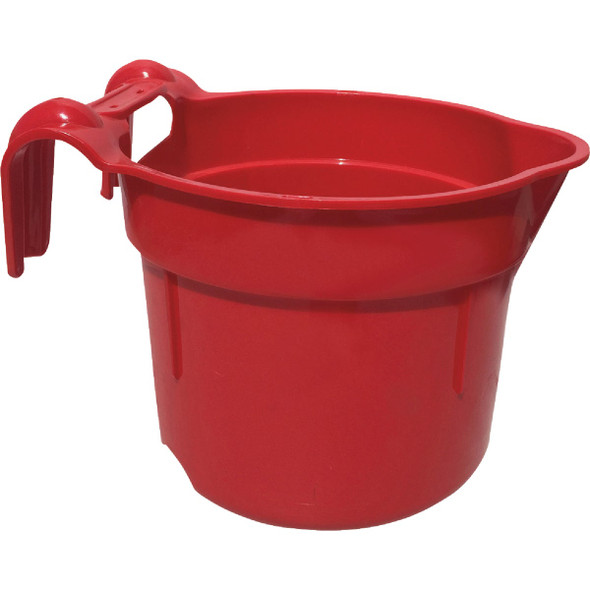 Tuff Stuff 10 Qt. Red Round Over the Fence Feeder RDH-RD
