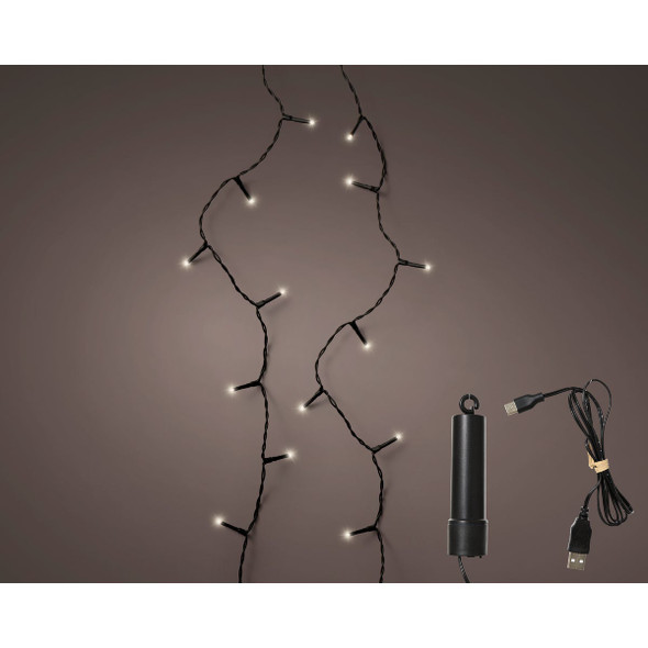 Lumineo Duracharge 24.3 Ft. Warm White LED Rechargeable Light Set 9490282 916368