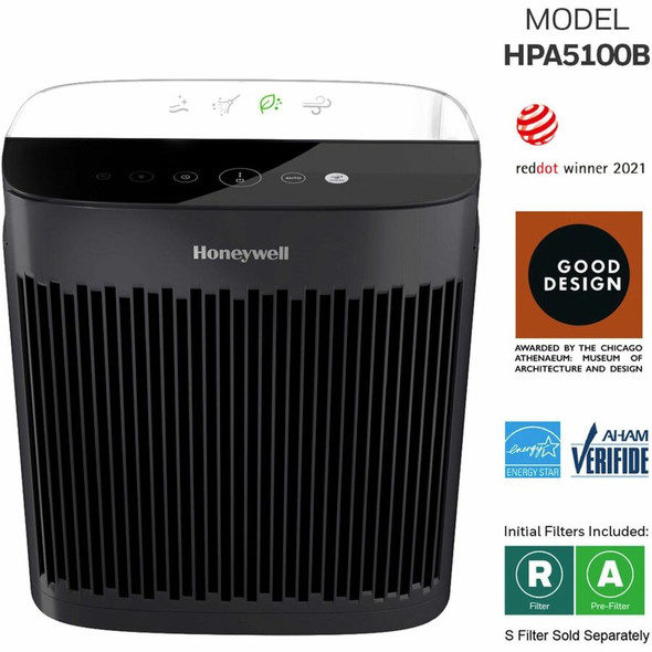 Honeywell InSight HEPA Air Purifier - True HEPA - 190 Sq. ft. - Black