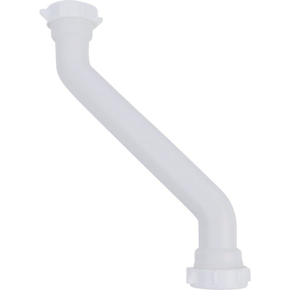 Plumb Pak 1-1-4 In. x 12 In. White Plastic Double Ended Offset Tube PP43W 471000