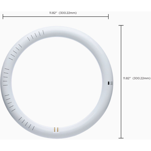 Satco 32W Equivalent 12 In. CCT-Selectable T9 Circline LED Tube Light Bulb S16511 543940