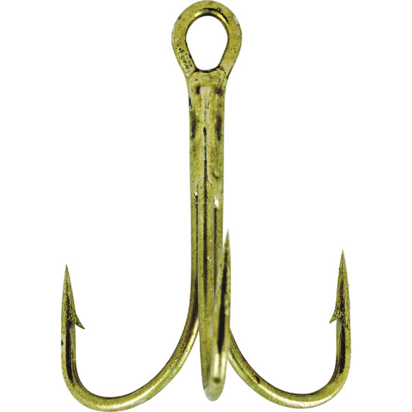 SouthBend Size 8 Bronze Treble Hooks (4-Pack) JC28