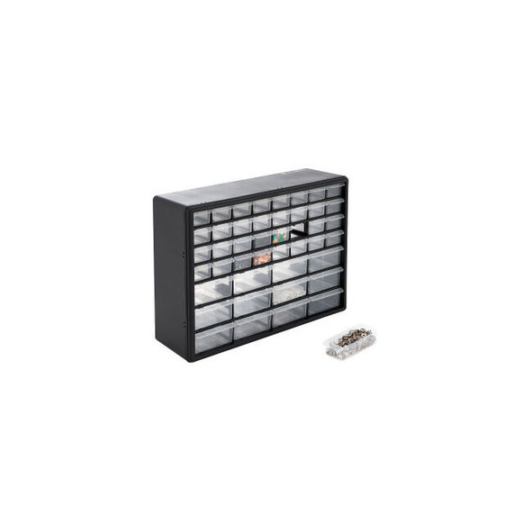 Global Industrial Plastic Drawer Parts Cabinet 44 Drawers 20""W x 6-1/2""D x 16"