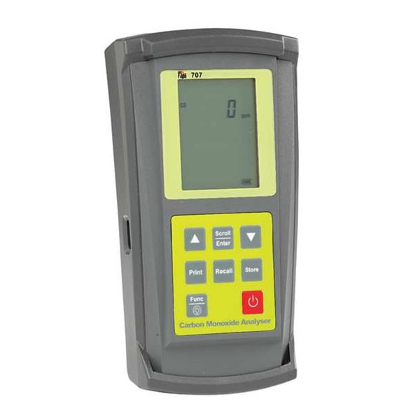 Test Products International Carbon Monoxide Analyzr,0to10,000ppm,LCD 707