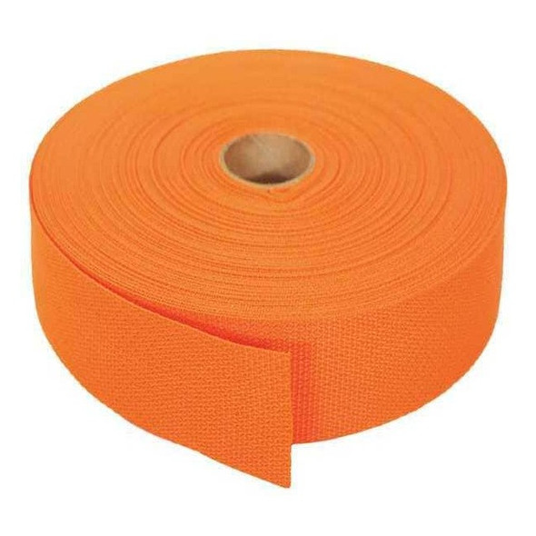 Bulk-Strap Webbing,Polypropylene,1 1/2" W,Orange P15102OR