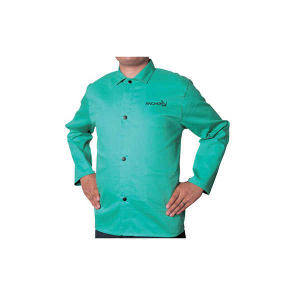 Flame Retardant (FR) Cotton Sateen Jacket, Medium, Visual Green Flame Retardant (FR) Cotton Sateen Jacket, Medium, Visual Green