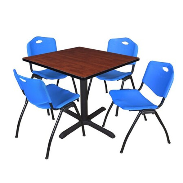 Cain Cain,36",Square Breakroom Table,4 M Chrs TB3636CH47BE