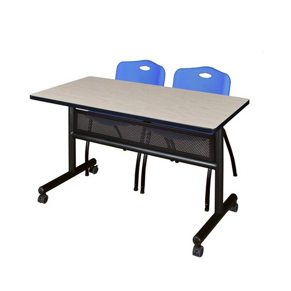 Kobe FlipTop Table,w/2M Stack Chairs,48"x24" MKFTM4824PL47BE