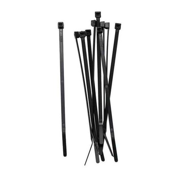 Brady Strap, Nylon, 6 in W, Black, 10 PK 91165