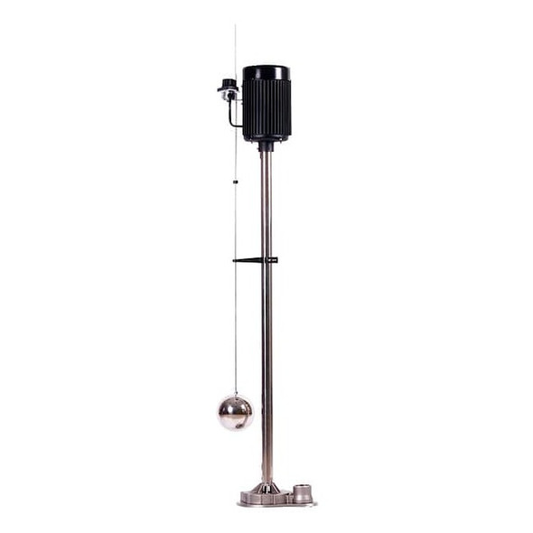 Dayton Pedestal Sump Pump, 8 ft, 55 in, 120V AC 5URJ2