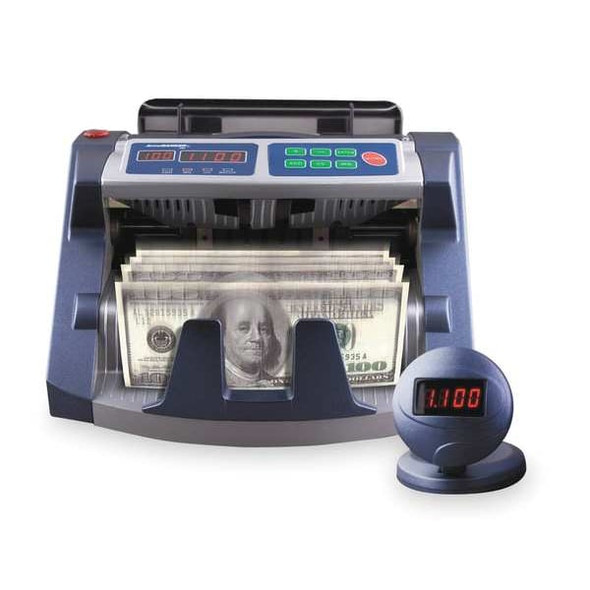 Accubanker Bill Counter,1200 Notes/Min,Digital,Blue AB1100