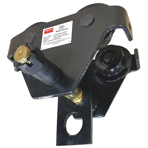 Dayton Push Trolley,10000 lb. Load Capacity 55HE70