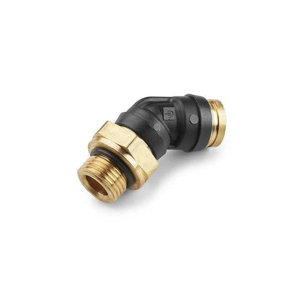 Parker Metric DOT Push-to-Connect Fitting, Composite, Black 379PTCR-4-MA12